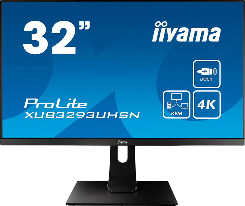 Iiyama PROLITE XUB3293UHSN-B1 31,5tm LED - 3840x2160/60Hz - IPS, 4ms