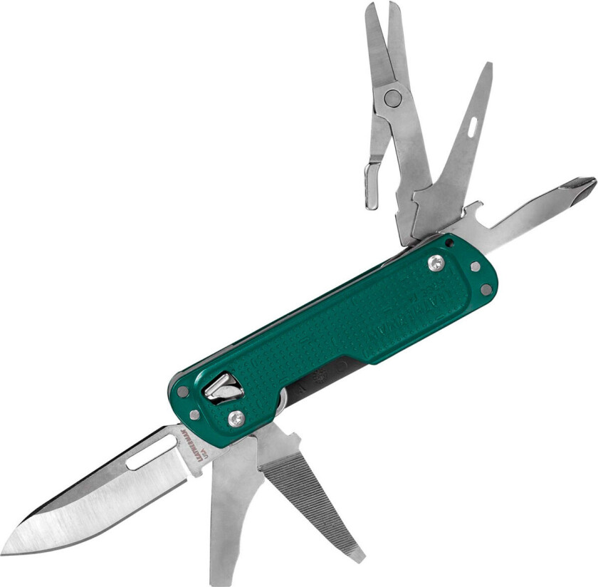 Leatherman Free T4 Multiverktøy (12 verktøy) Grønn