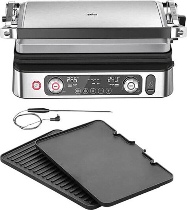 Bilde av Multigrill 9 elektrisk bordgrill m/termometer (2200W)