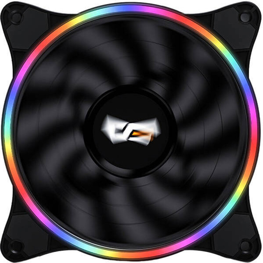 DeskFlash D1 RGB PC-vifte (1200RM) 120mm - Sort
