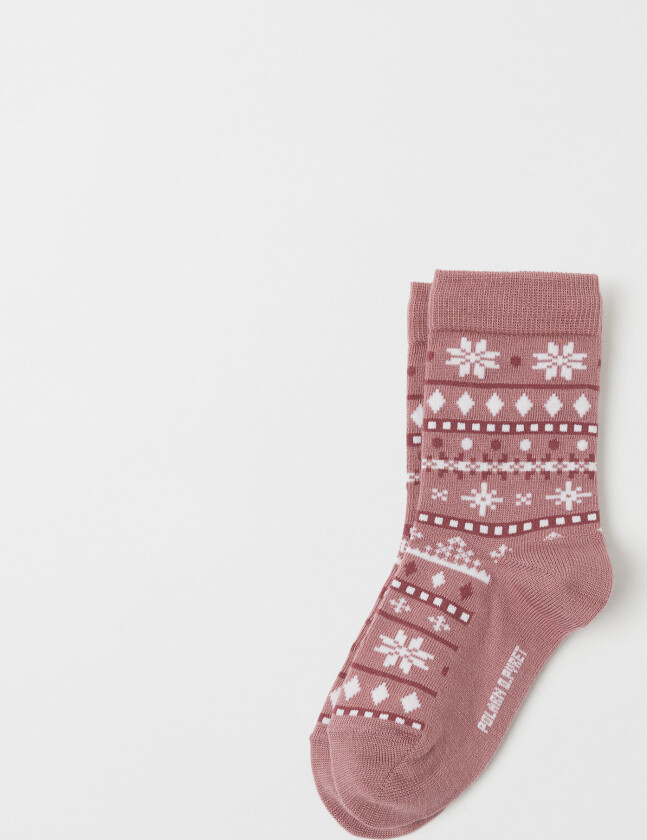 Sokker merinoull mønstret 25 27