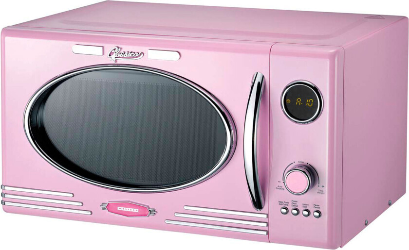 Melissa Retro Mikrobølgeovn m/grill 800W (23 liter) Rosa