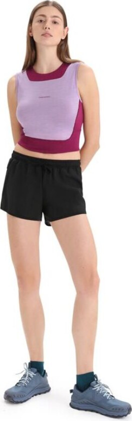 ZoneKnit Cropped Bra-Tank Women Purple Gaze/Go Berry