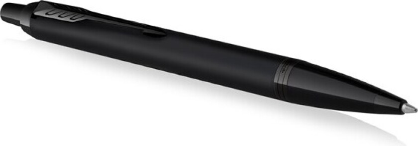 IM Ballpoint Pen | Matte Black with Black Trim | Medium Point with Blue Ink Refill | Gift Box