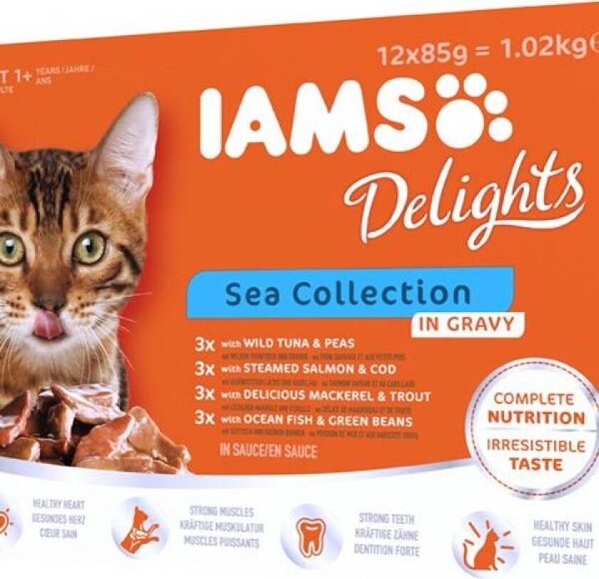 Iams Delights in gravy Multipack Sea Collection 12x85 g