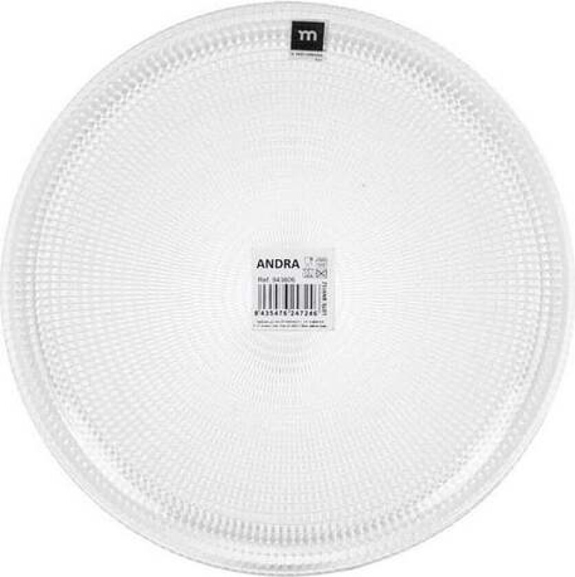 Plosek tallerken La Mediterránea Andra Glas (ø 27cm)