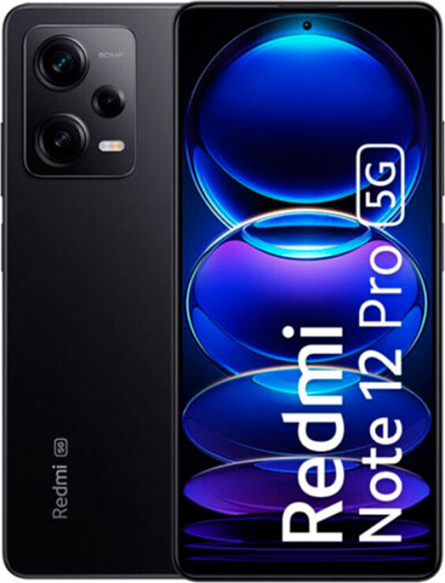 Redmi Note 12 Pro Smartphone 256/8GB 6.67tm (dobbelt SIM) Midnight Black
