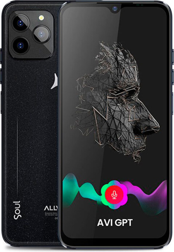 Allview Soul X10 smarttelefon 128 GB - 6,5 tm (dobbelt SIM) svart sparkled