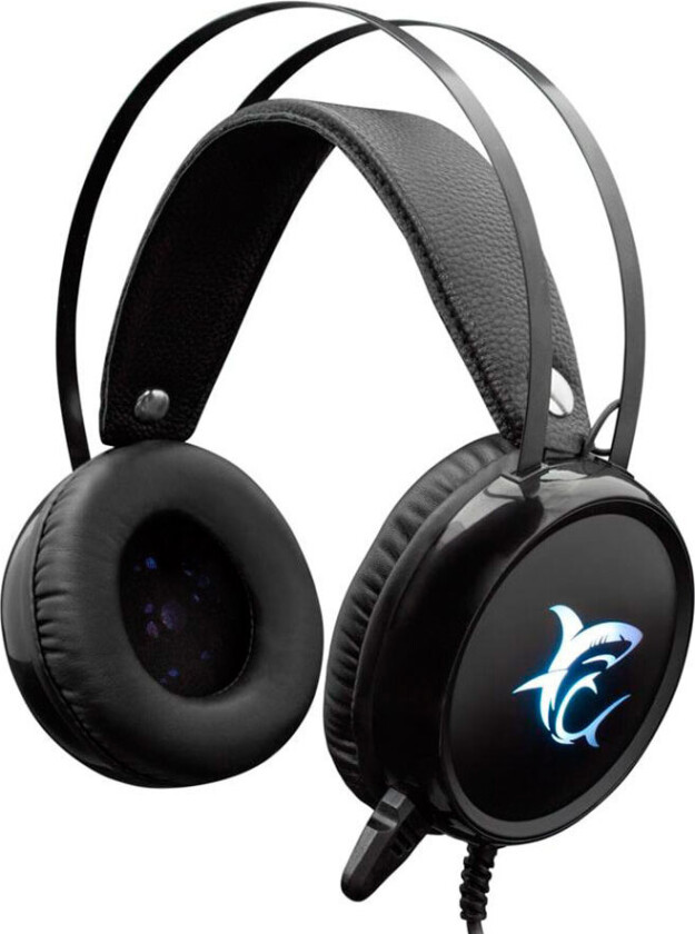 White Shark GH-1947 Over-ear Hodetelefoner m/LED - Svart