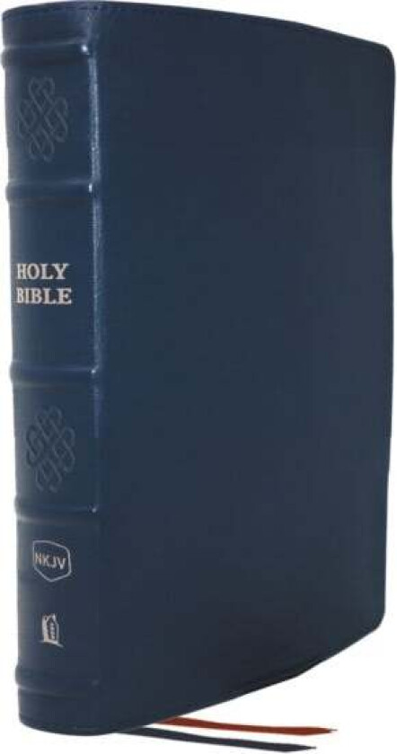 NKJV, Single-Column Reference Bible, Genuine Leather, Blue, Comfort Print av Thomas Nelson