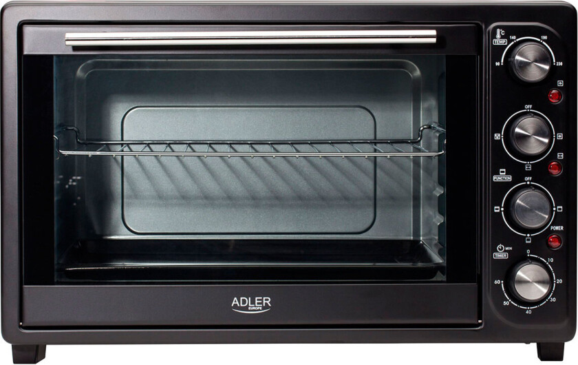 Miniovn m/tilbehør 2000W (45 liter) Adler