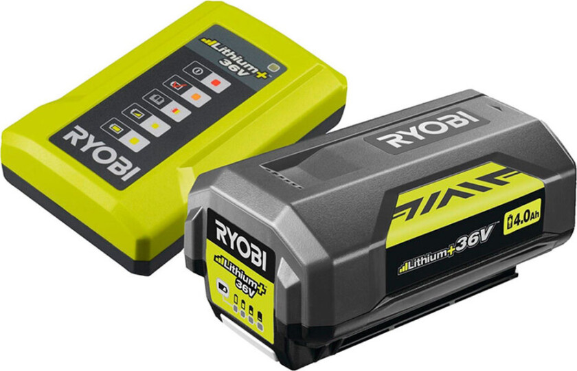 Ryobi RY36BC17A-140 ONE+ startsett m/batteri/lader 4,0Ah (36V)