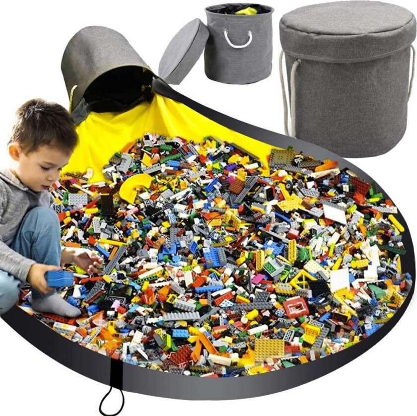 Lekematte og oppbevaringskurv - 2-i-1