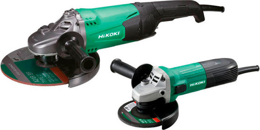 Hikoki G23SW2 + G13SR3 vinkelslipersett - Ã125/230 mm (730/2200W)