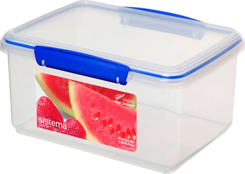 Sistema Klip It Matoppbevaringsboks (3,0 liter)