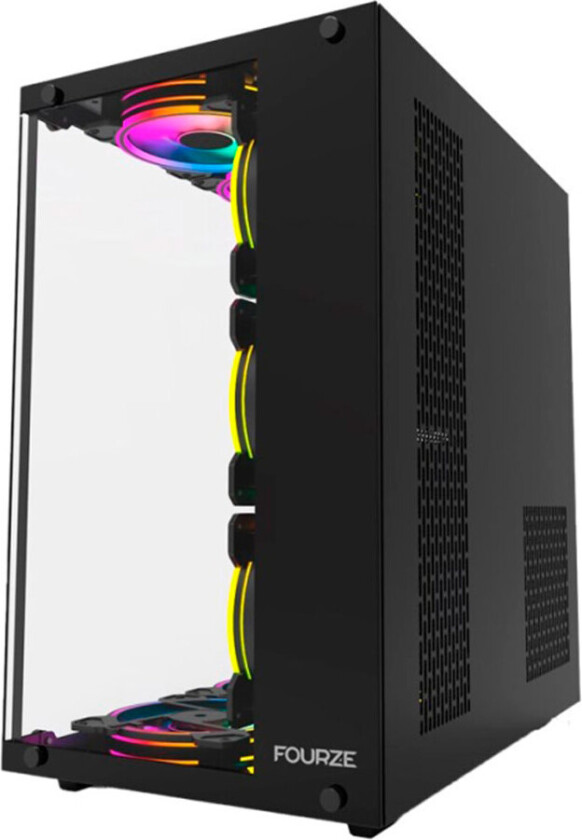 Fourze T900 spillskap m/RGB (ATX/MicroATX/Mini ITX)