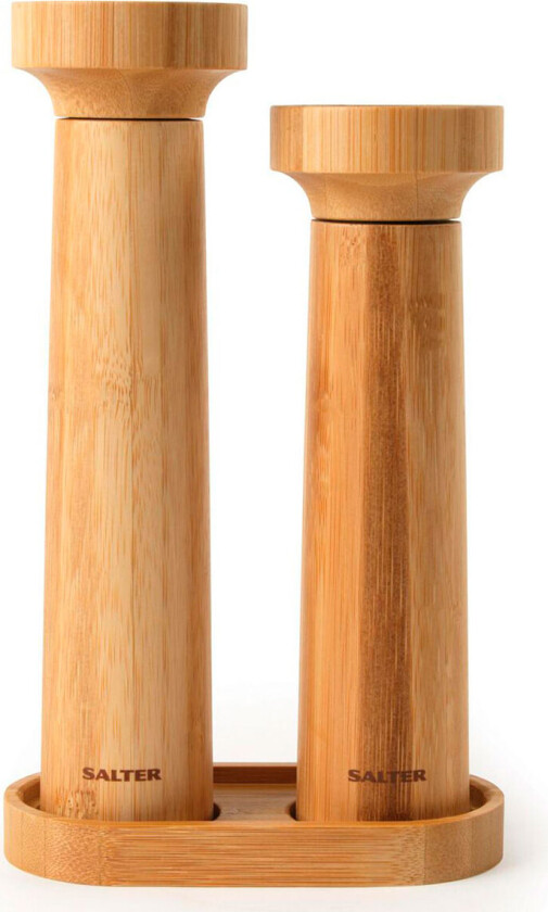 Salter 7614 WDXR Eco Bamboo Salt- og Pepperkvern m/Base