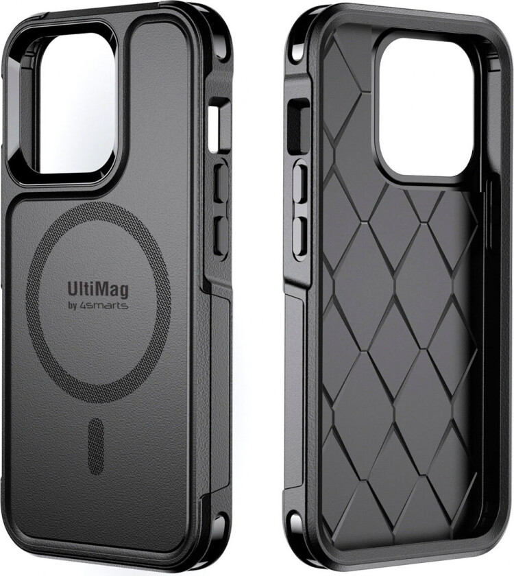 4smarts iPhone 13 Pro-deksel m/UltiMag (svart)