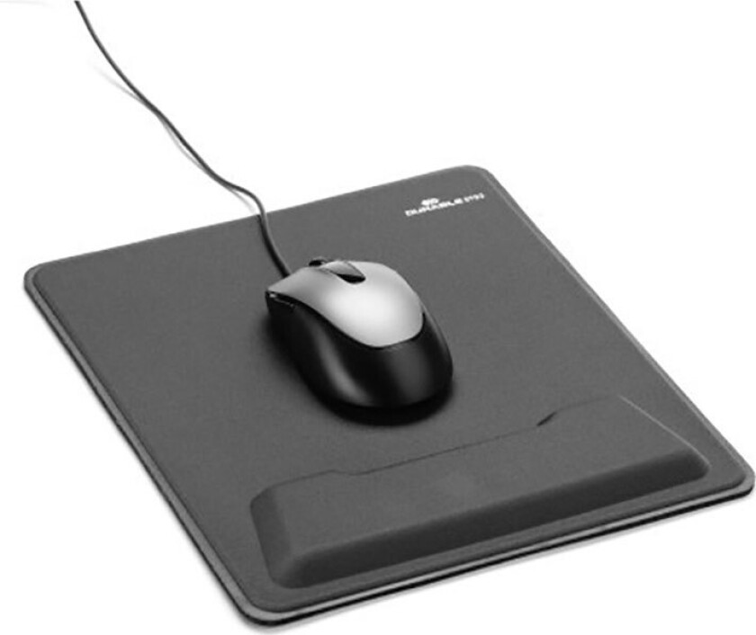 Slitesterk Ergotop-musematte med håndleddsstøtte (25,7x31 cm)