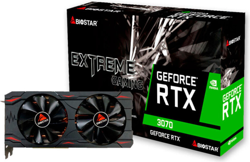 Biostar grafikkort - NVIDIA GeForce RTX 3070 - 8GB GDDR6