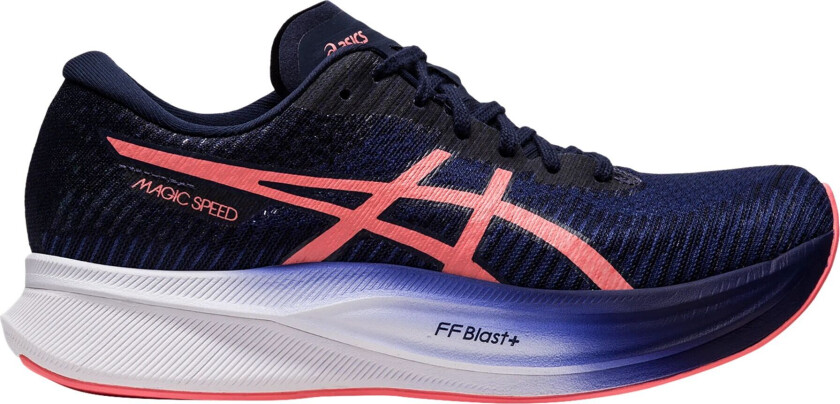 Asics Magic Speed 2, løpesko, dame INDIGO BLUE/PAPAYA