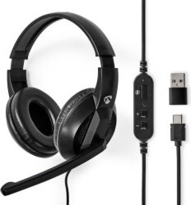 Nedis Over-Ear Stereo Headset (USB-C/USB-A)