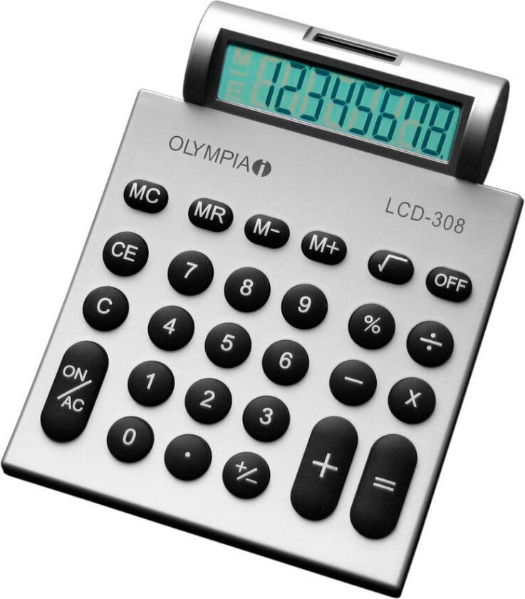 Olympia LCD308 Kalkulator (8 siffer) Sølv