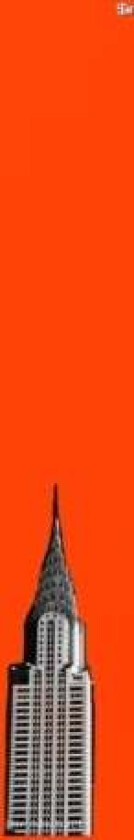 NYC Chrysler building bright orange grid style page notepad $ir Michael limited edition av Sir Michaelhuhn
