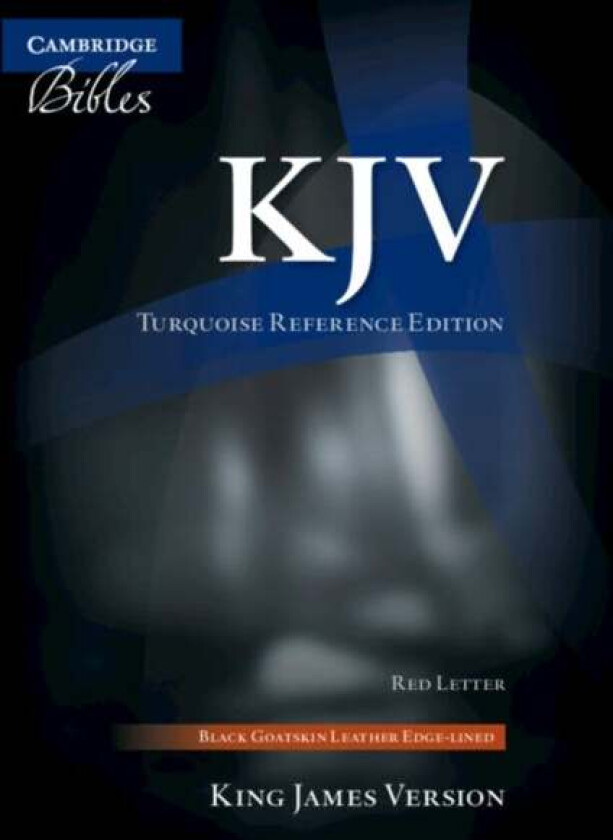 KJV Turquoise Reference Bible, Black Goatskin Leather, Red-letter Text, KJ676:XRL