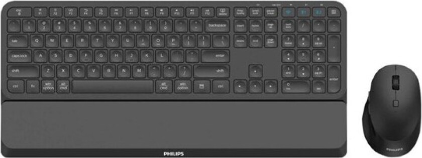 6000 series SPT6607B - keyboard and mouse set - QWERTY - Tastatur & Mussett - Svart