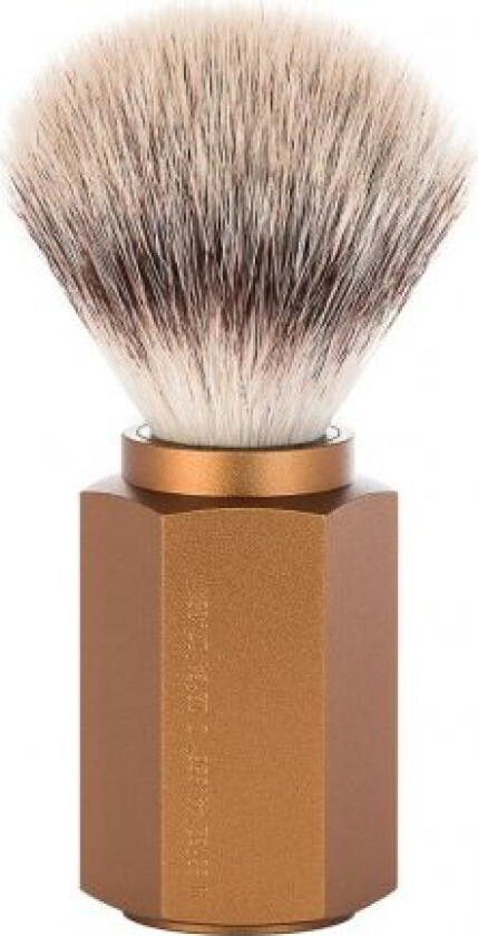 Mühle x Mark Braun Hexagon Silvertip Fiber® Barberkost, Aluminium Bronze