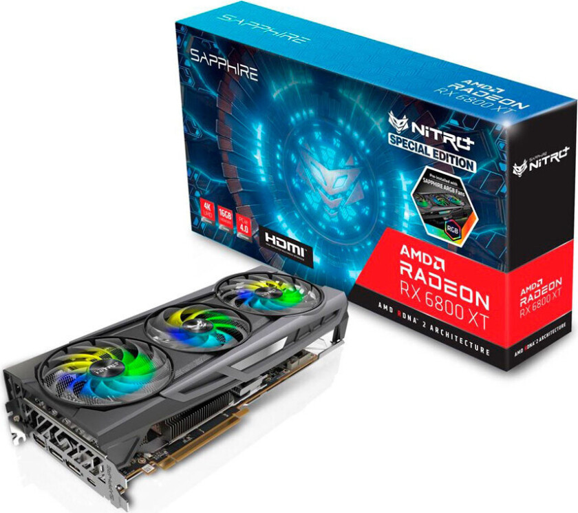 Sapphire grafikkort - NITRO+ RX 6800 XT SE - 16 GB GDDR6