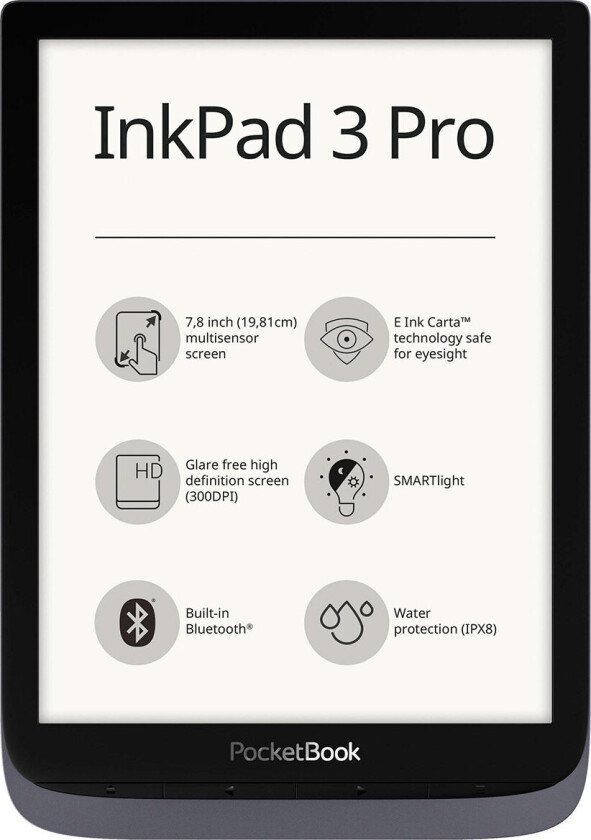 InkPad 3 Pro e-bokleser med etui 7,8 tm (16 GB)