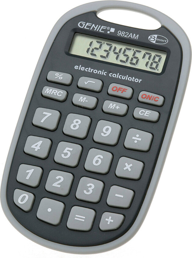 Genie 982 AM-kalkulator (8 sifre)
