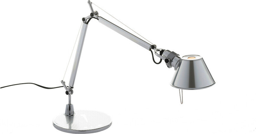 Tolomeo micro bordlampe blank aluminium