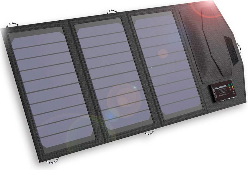 Allpowers AP-SP-014-BLA Solcellepanel m/Powerbank (15W(