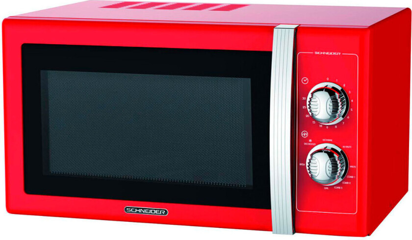 Schneider SMW20VMR Mikrobølgeovn 700W (20 liter) Rød