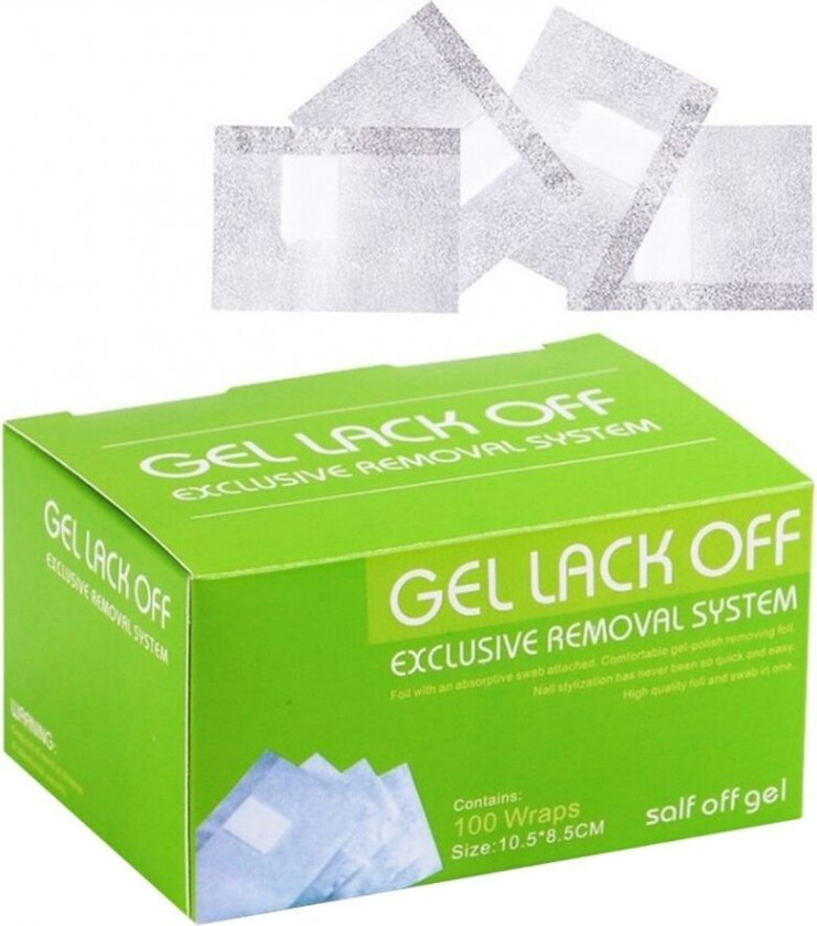 Gel Lack Off Exclusive Removal System 100pcs
