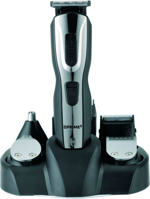 Prime3 5-i-1 hårtrimmer m/tilbehør (45 minutter)