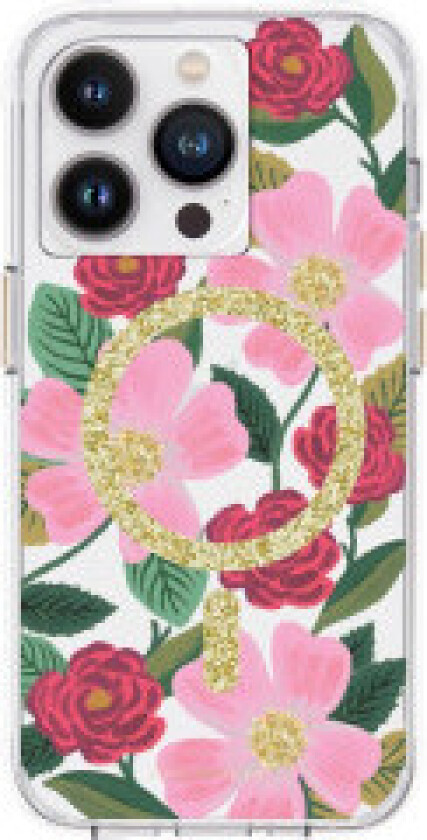 Case Mate Rifle Paper Rose Garden MagSafe-deksel til iPhone 14 Pro