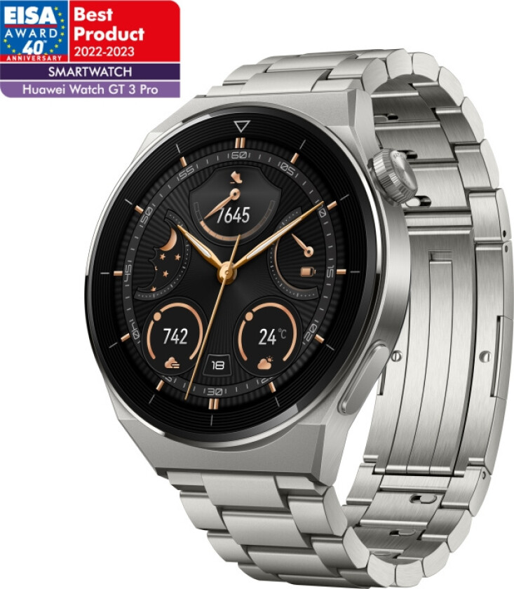 Watch GT 3 Pro Elite 46 mm - Titanium med titanium lenke