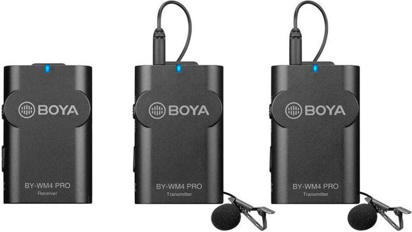 Boya BY-WM4 Pro-K2 Trådløs mikrofon sett (3,5mm) 2-Pack