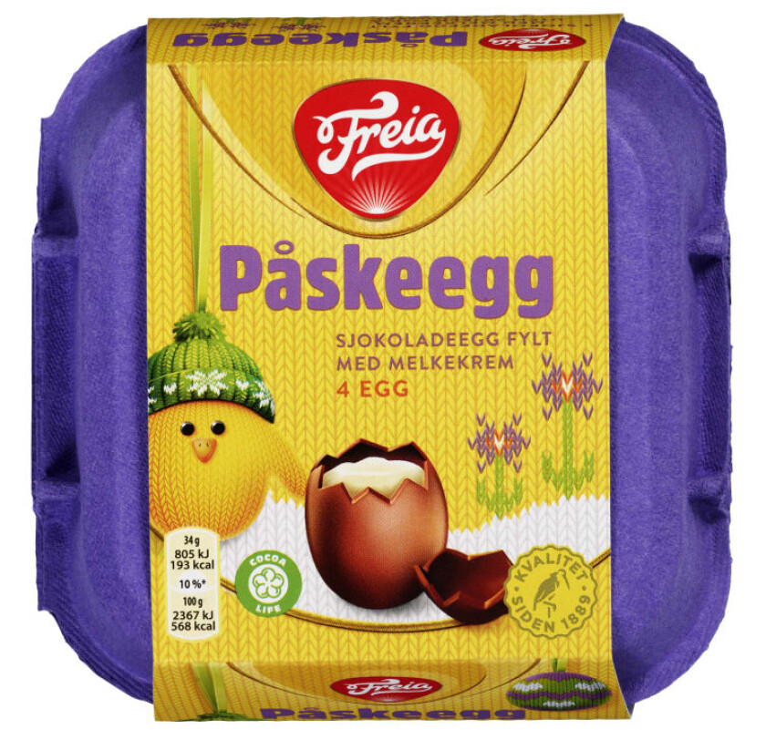 Påskeegg Fylte 4pk 136g
