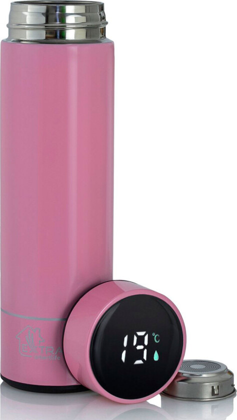 Extralink Smart Travel Termosflaske m/LED-skjerm (500ml) Rosa