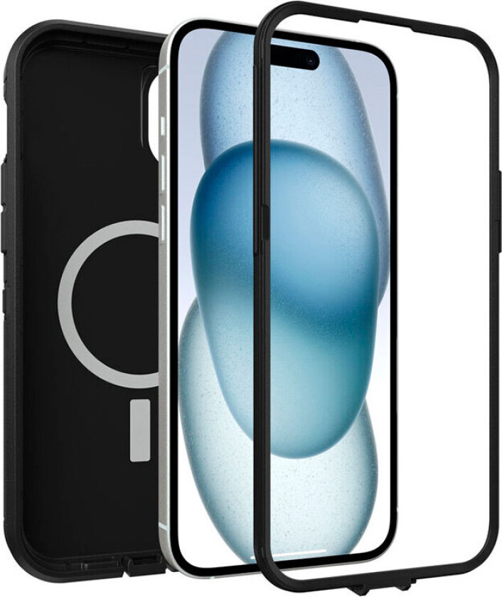 OtterBox DefenderXT-deksel til iPhone 15 Plus (MagSafe) Svart