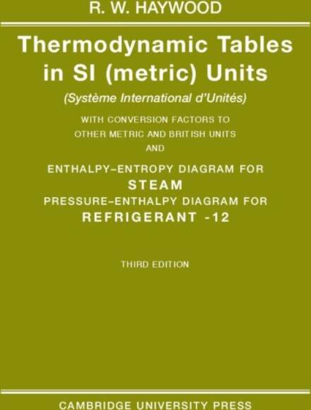 Thermodynamic Tables in SI (Metric) Units