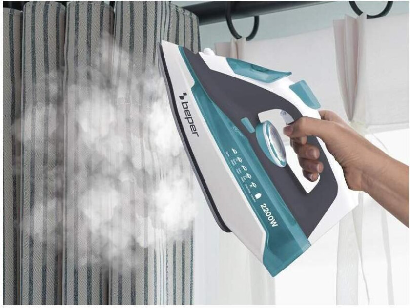 Beper 50161 Strykejern u/ledning 300ml (2200W) Blå/Hvit