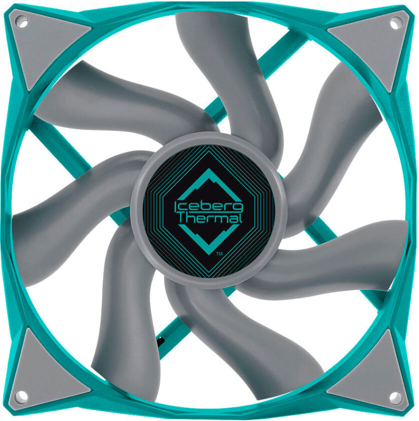 Iceberg Thermal IceGALE PC-vifte (1600RPM) 140mm - Blågrønn