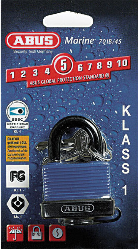 70IB/45RF Hengelås klasse 1