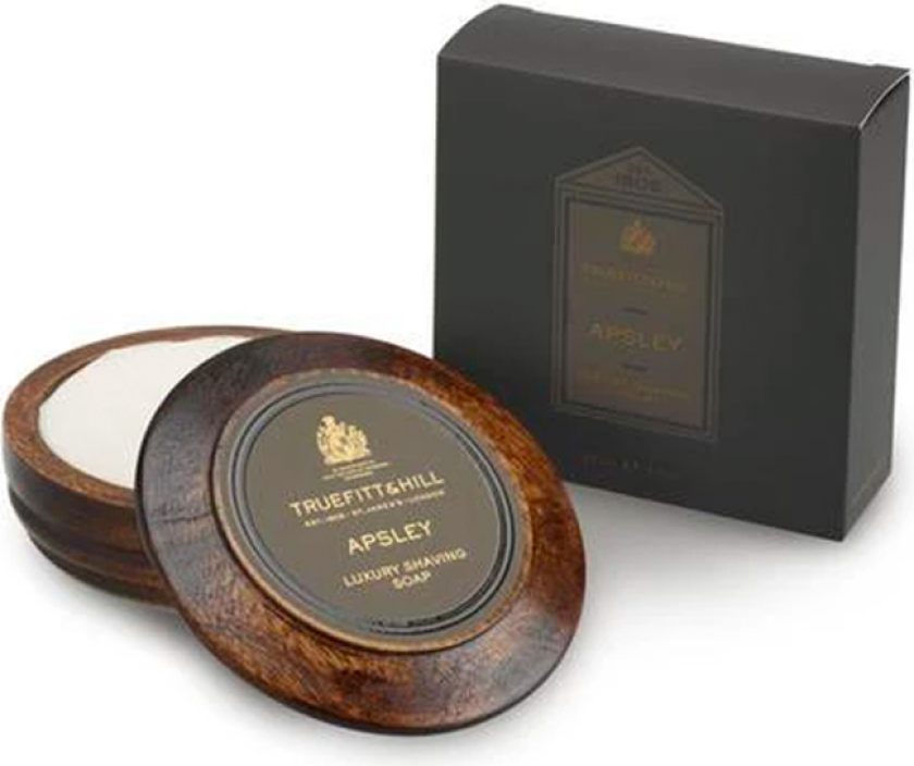 Truefitt & Hill Apsley Luxury Shaving Soap In Wooden Bowl